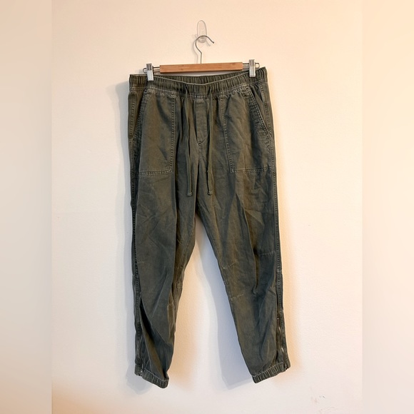 GAP DRAWSTRING CARGO STYLE JOGGERS GREEN SIZE M - Picture 1 of 6